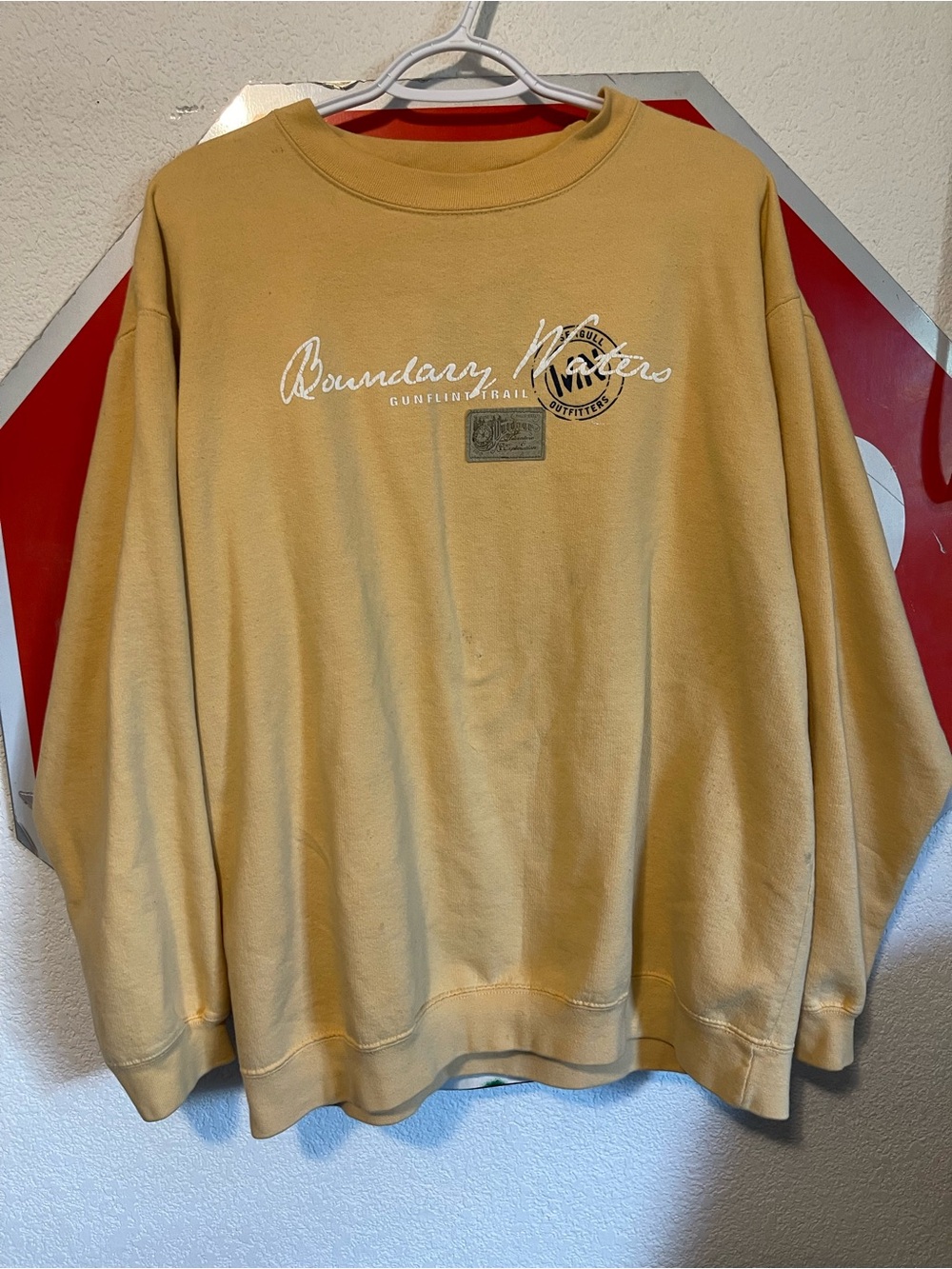 Boundary Waters Crewneck Sweatshirt - Tan